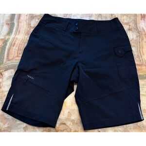 Terry Mens MTB Cycling Shorts Black Stretch Cargo Pocket Snap Front Size L